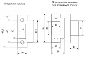 Защёлка Avers 5400-GRF (защёлка проходная) графит